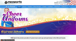 Desktop Screenshot of meesports.com